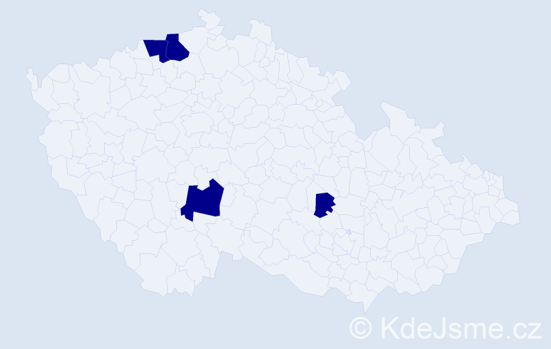 Jméno: 'Ilma', počet výskytů 4 v celé ČR