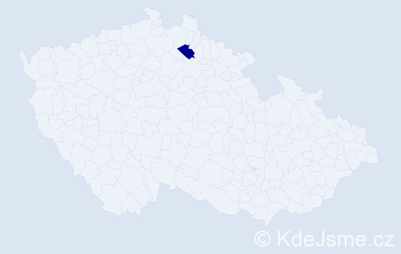 Jméno: 'Buthaina', počet výskytů 1 v celé ČR