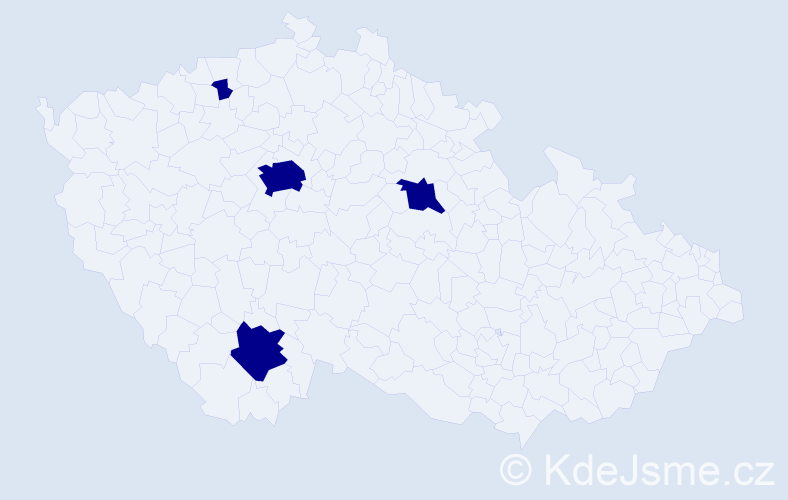Jméno: 'Hoang Dat', počet výskytů 4 v celé ČR