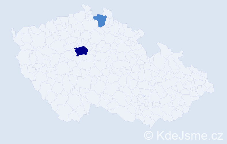 Jméno: 'Jonathan Peter', počet výskytů 4 v celé ČR