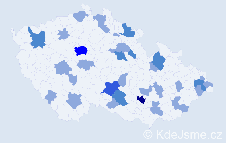 Jméno: 'Lubomil', počet výskytů 51 v celé ČR