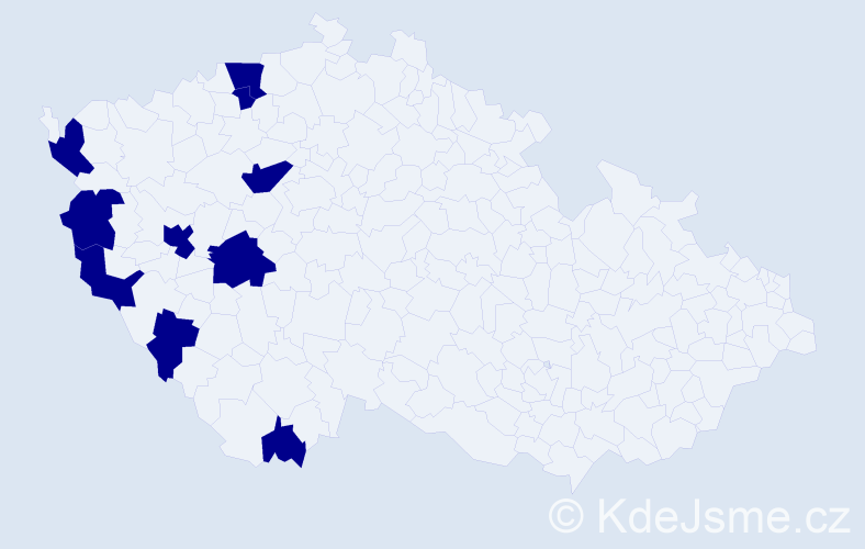 Jméno: 'Van Tri', počet výskytů 10 v celé ČR