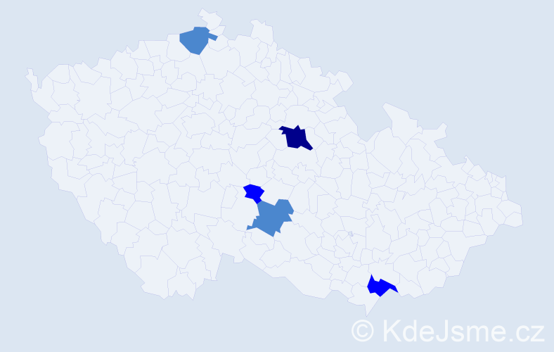 Jméno: 'Zdara', počet výskytů 9 v celé ČR