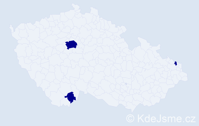 Jméno: 'Sára Anne', počet výskytů 3 v celé ČR