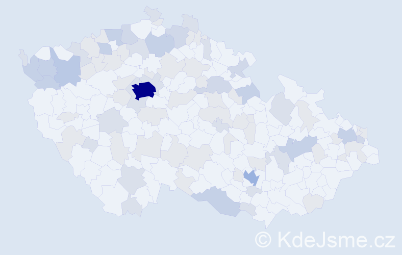 Jméno: 'Marija', počet výskytů 189 v celé ČR