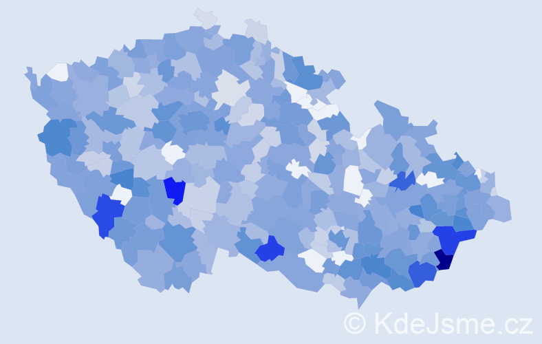 Jméno: 'Anastázie', počet výskytů 1145 v celé ČR