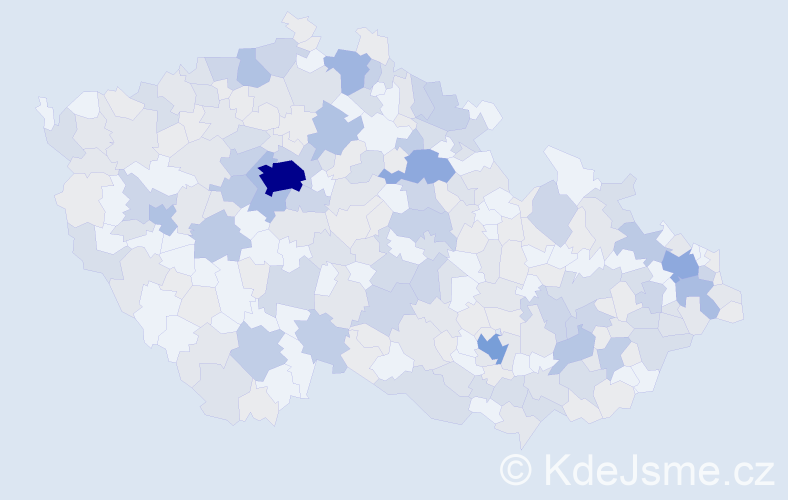 Jméno: 'Bořek', počet výskytů 638 v celé ČR