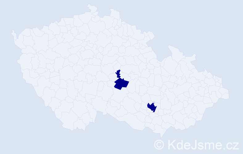 Jméno: 'Matthäus', počet výskytů 2 v celé ČR