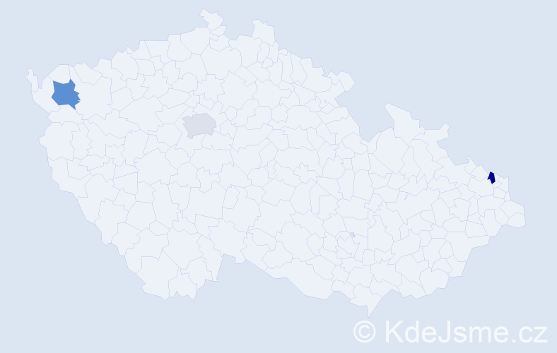 Jméno: 'Donáta', počet výskytů 3 v celé ČR