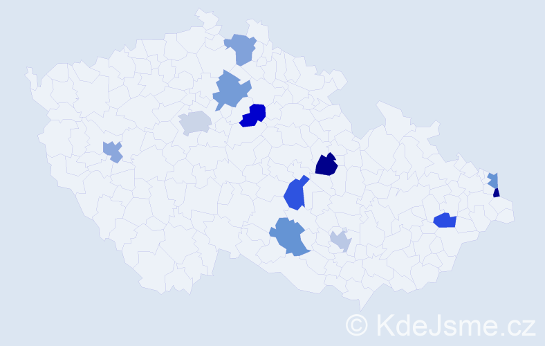 Jméno: 'Annabel', počet výskytů 13 v celé ČR