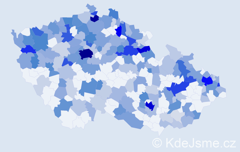 Jméno: 'Ilja', počet výskytů 632 v celé ČR