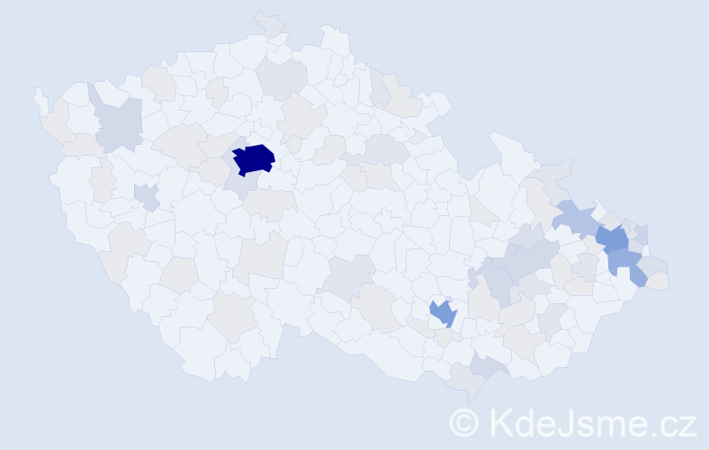 Jméno: 'Lev', počet výskytů 218 v celé ČR