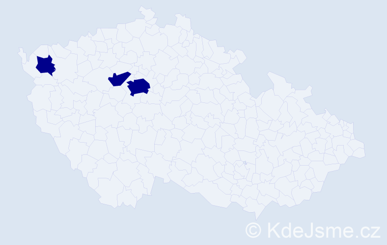 Jméno: 'Beata Katarzyna', počet výskytů 3 v celé ČR