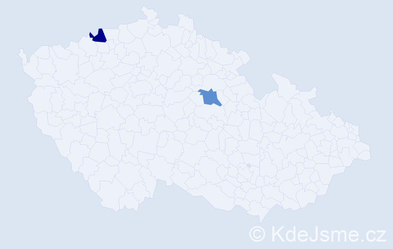 Jméno: 'Sofka', počet výskytů 2 v celé ČR