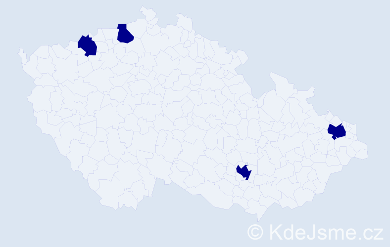 Jméno: 'Samuel Gabriel', počet výskytů 4 v celé ČR