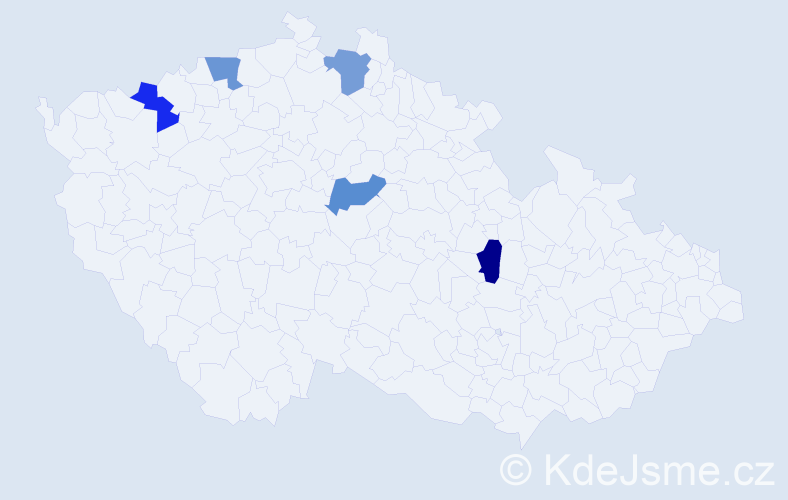 Jméno: 'Adam Christopher', počet výskytů 5 v celé ČR