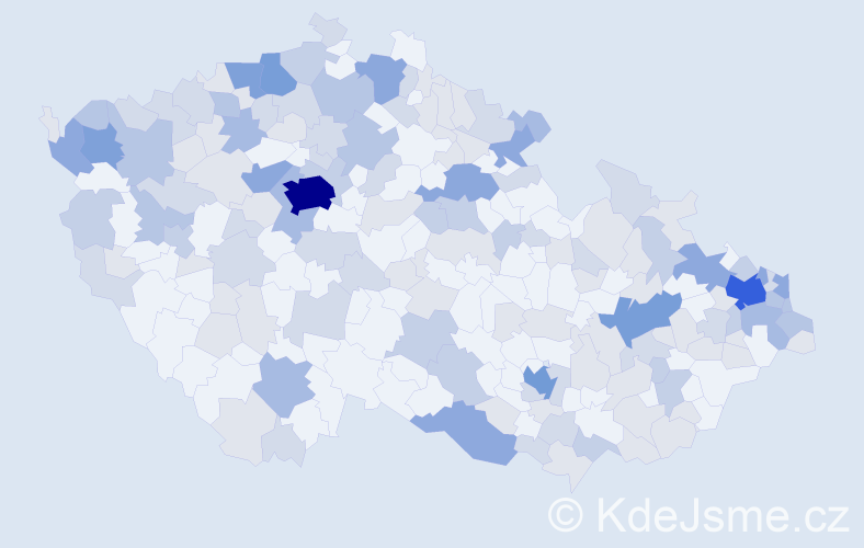 Jméno: 'Valéria', počet výskytů 376 v celé ČR
