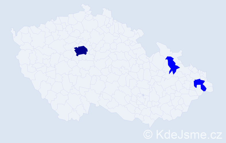 Jméno: 'Maximus', počet výskytů 4 v celé ČR