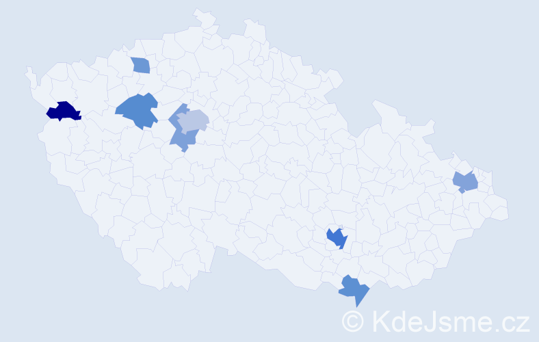 Jméno: 'Ratibor', počet výskytů 15 v celé ČR