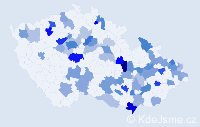 Jméno: 'Gréta', počet výskytů 149 v celé ČR
