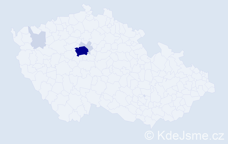 Jméno: 'Xeniya', počet výskytů 16 v celé ČR