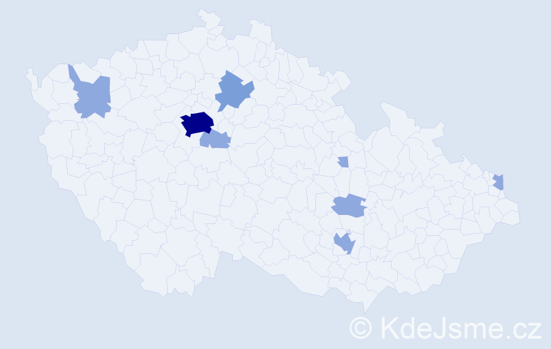 Jméno: 'Neven', počet výskytů 15 v celé ČR