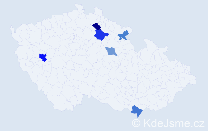 Jméno: 'Alena Anna', počet výskytů 8 v celé ČR