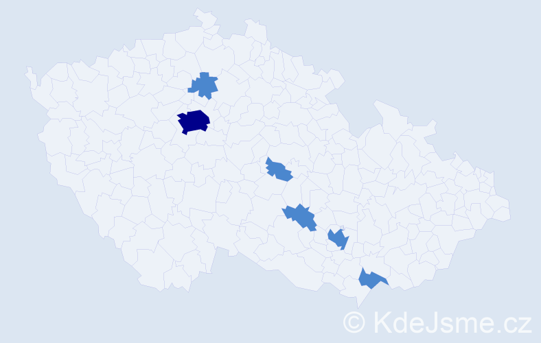 Jméno: 'Randy', počet výskytů 8 v celé ČR