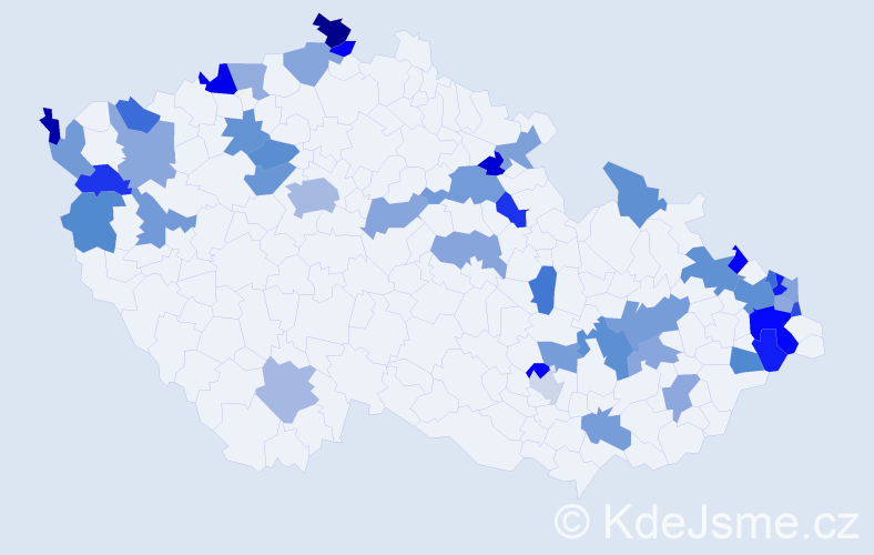 Jméno: 'Iréna', počet výskytů 64 v celé ČR