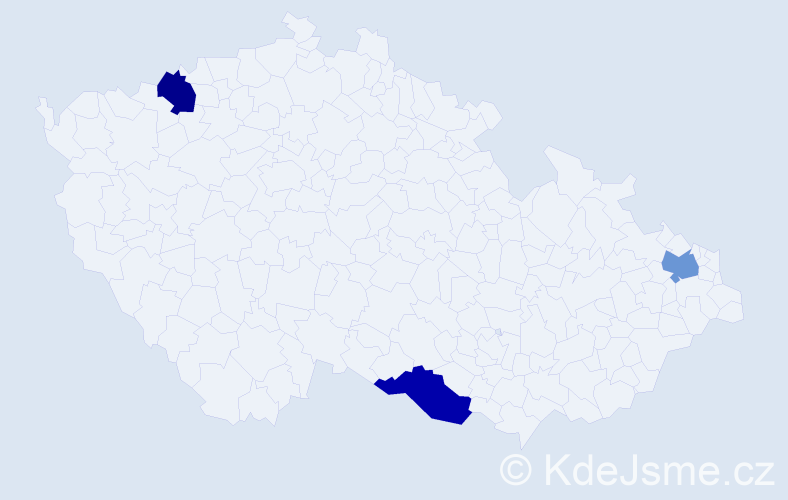 Jméno: 'Patrik Stanislav', počet výskytů 3 v celé ČR