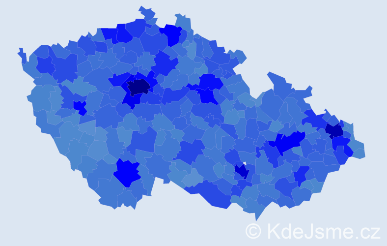 Jméno: 'Petr', počet výskytů 272134 v celé ČR