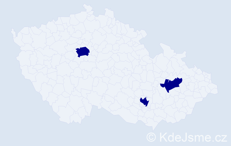Jméno: 'Parviz', počet výskytů 3 v celé ČR