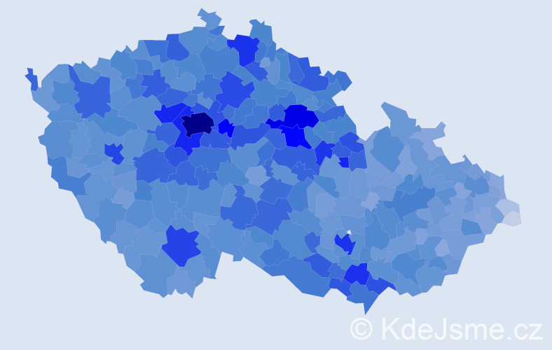 Jméno: 'Blanka', počet výskytů 32066 v celé ČR