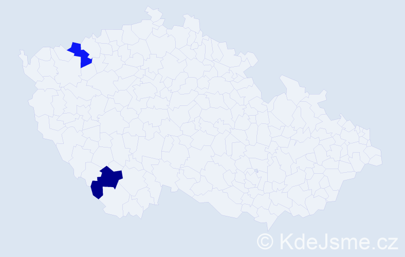 Jméno: 'Phuong Minh', počet výskytů 2 v celé ČR