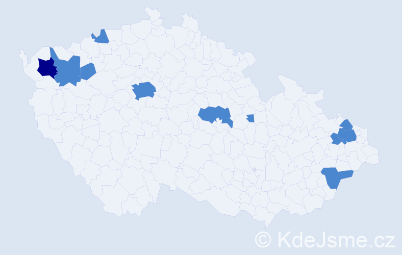 Jméno: 'Annaliese', počet výskytů 13 v celé ČR