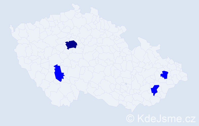 Jméno: 'Adam William', počet výskytů 5 v celé ČR