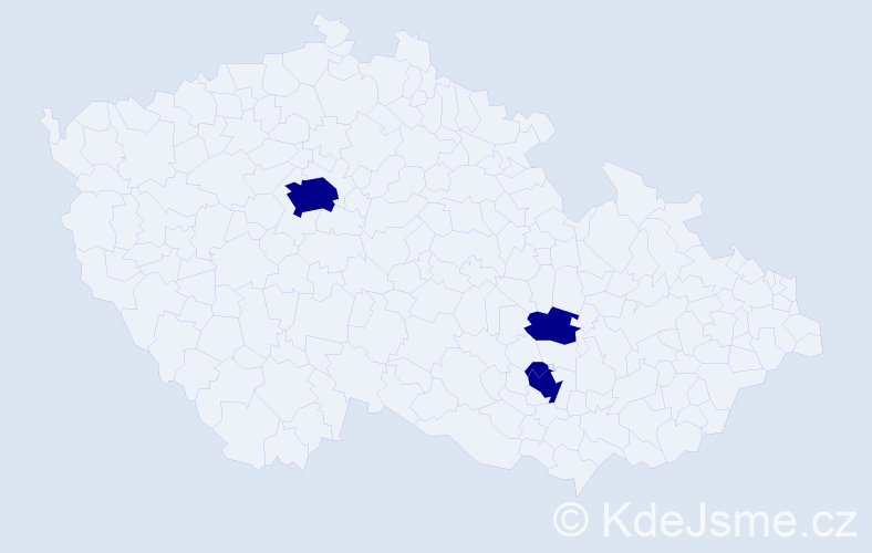 Jméno: 'Abdulrahman', počet výskytů 4 v celé ČR