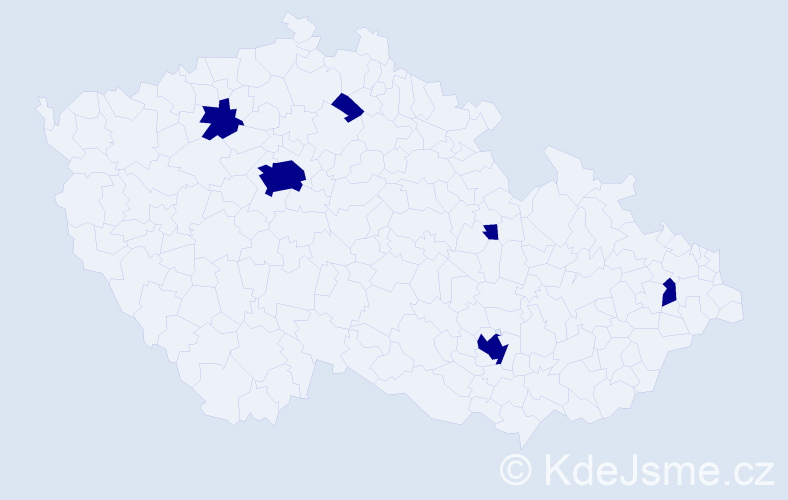 Jméno: 'Alexander Thomas', počet výskytů 6 v celé ČR