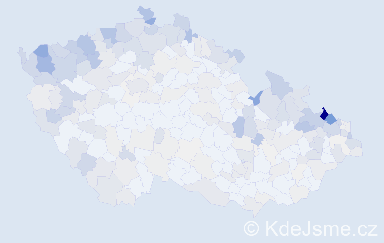 Jméno: 'Herbert', počet výskytů 684 v celé ČR