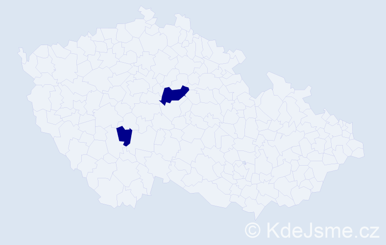 Jméno: 'Sára Thea', počet výskytů 2 v celé ČR