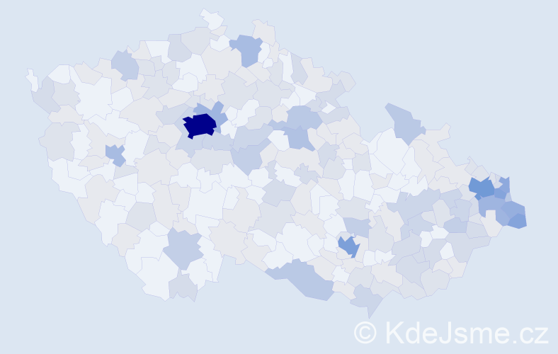 Jméno: 'Damian', počet výskytů 440 v celé ČR