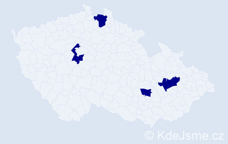 Jméno: 'Rainhold', počet výskytů 4 v celé ČR