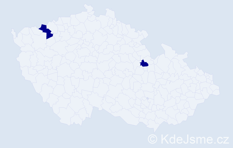 Jméno: 'Reinlinde', počet výskytů 2 v celé ČR