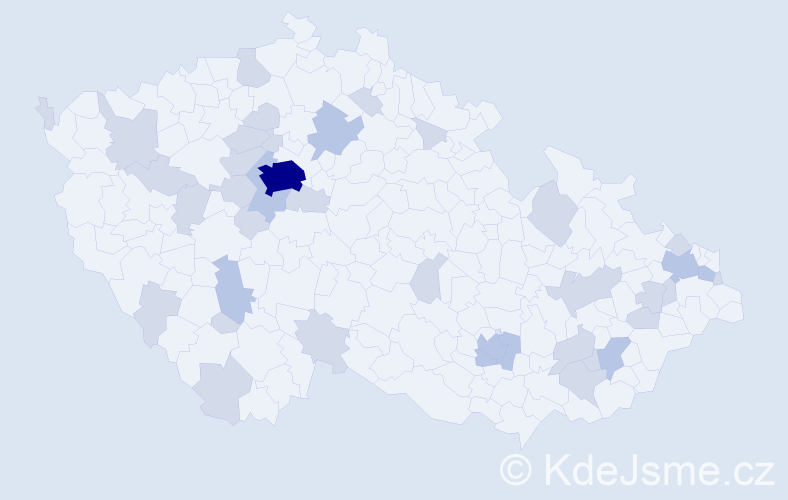 Jméno: 'Theo', počet výskytů 62 v celé ČR