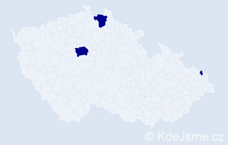 Jméno: 'Jan Nikolas', počet výskytů 3 v celé ČR
