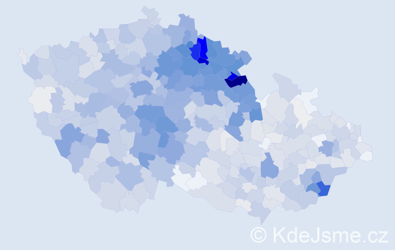Jméno: 'Lidmila', počet výskytů 3312 v celé ČR