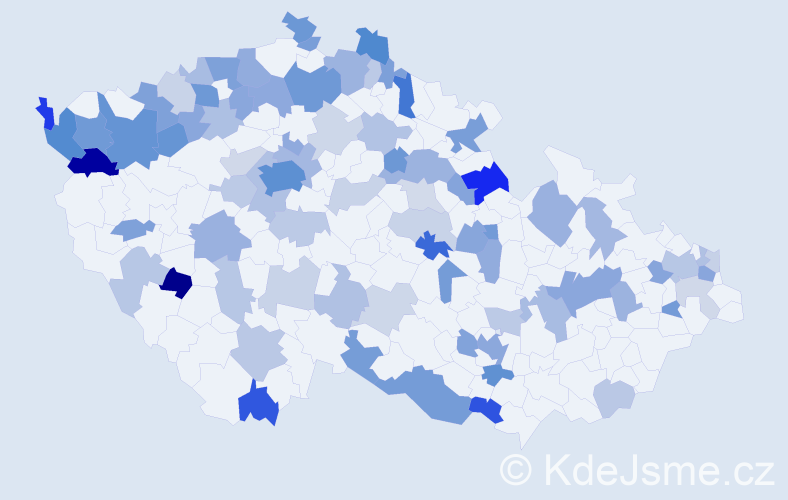 Jméno: 'Marija', počet výskytů 189 v celé ČR