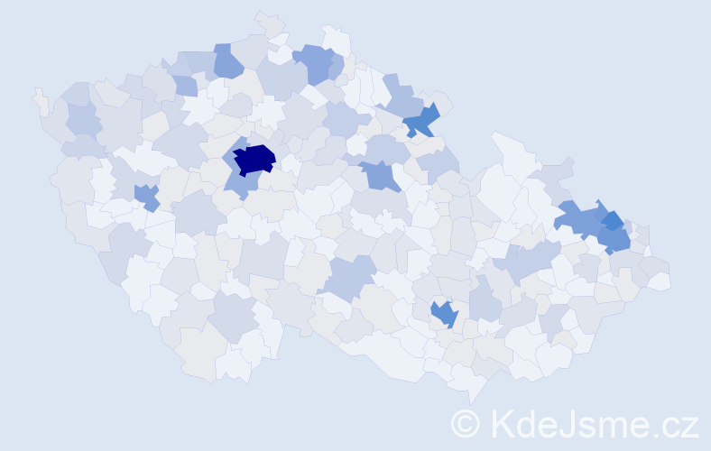 Jméno: 'Rita', počet výskytů 591 v celé ČR