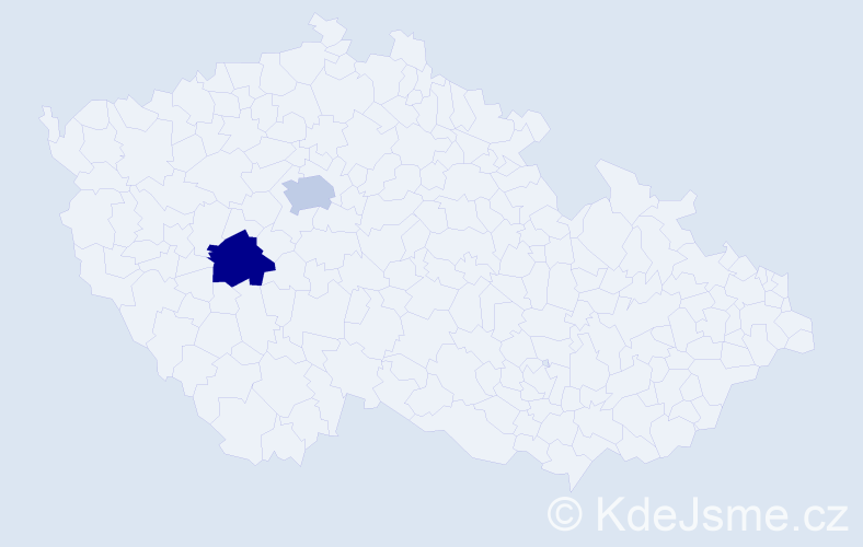 Jméno: 'Homér', počet výskytů 2 v celé ČR