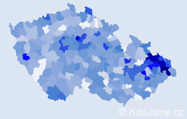 Jméno: 'Valérie', počet výskytů 1376 v celé ČR